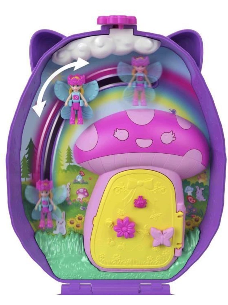 Polly pocket maman et bébé hérissons coffret sac à main 2 figurines - jbj91 4ans et plus Jaune - Kiabi