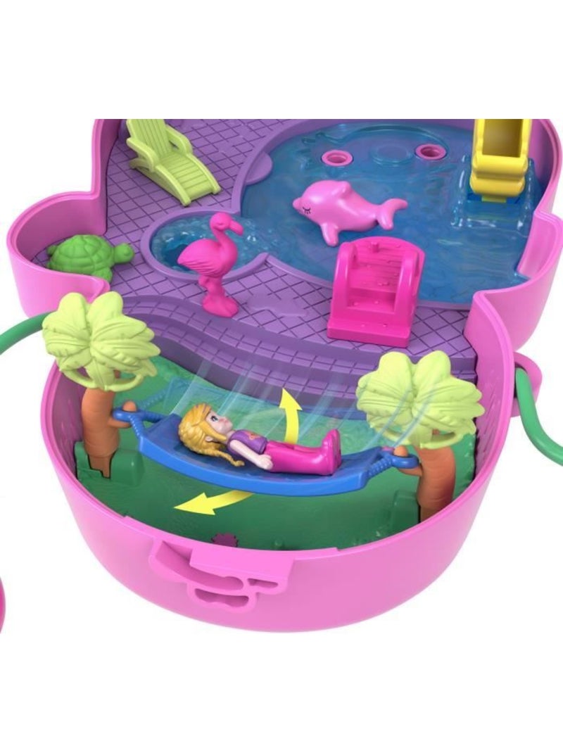 Polly pocket-maman singe et son bébé-coffret 2 mini-figurines hwp04 Rose - Kiabi