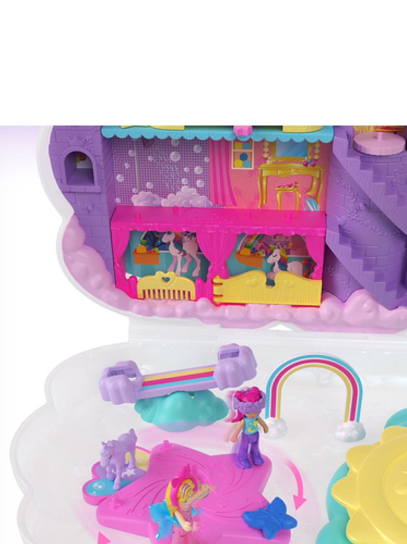 Polly Pocket _x_ Coffret Salon de Coiffure Licorne Arcenciel Jaune - Kiabi