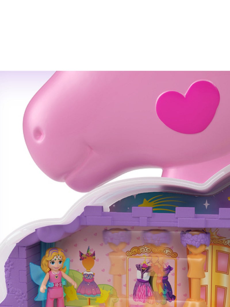 Polly Pocket _x_ Coffret Salon de Coiffure Licorne Arcenciel Jaune - Kiabi