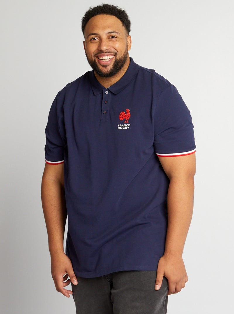 Polo - Collection France Rugby Bleu - Kiabi