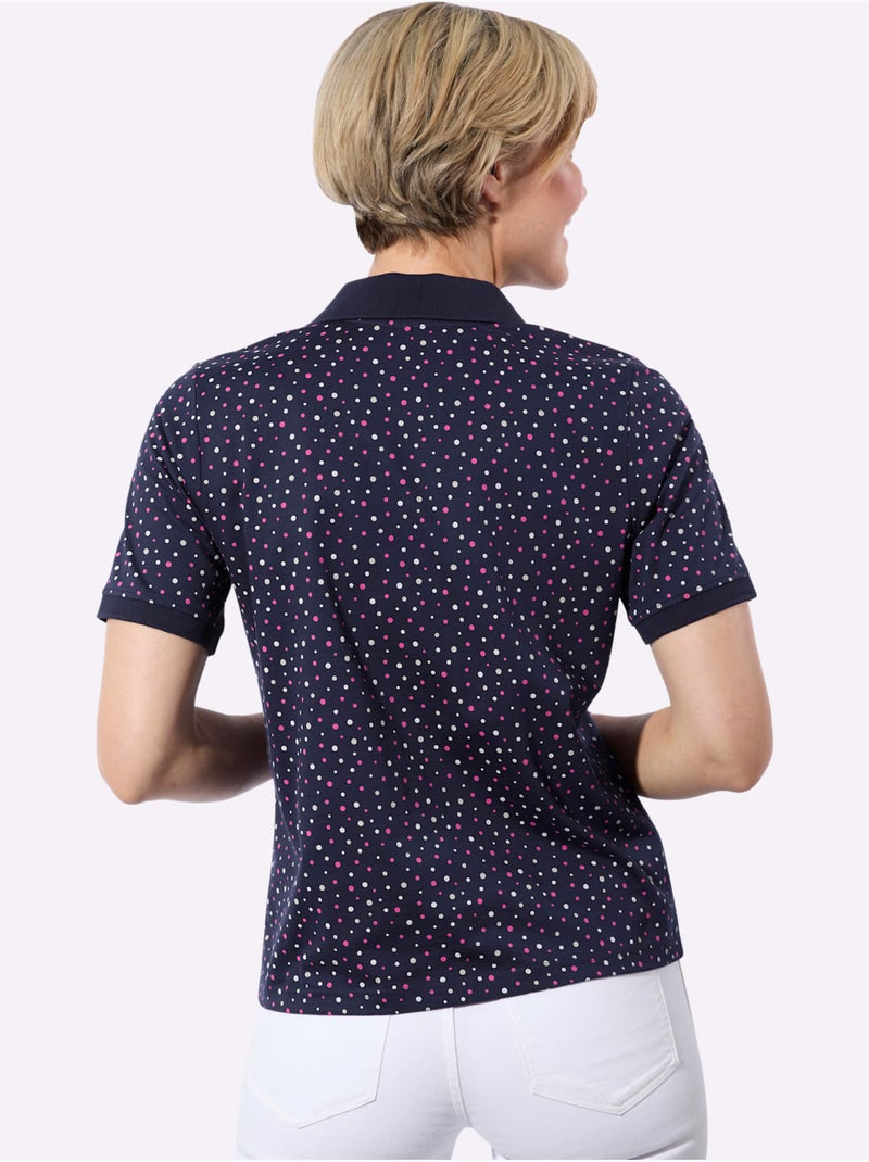 Polo 100% Coton - Taille Standard - Witt Bleu Rose - Kiabi