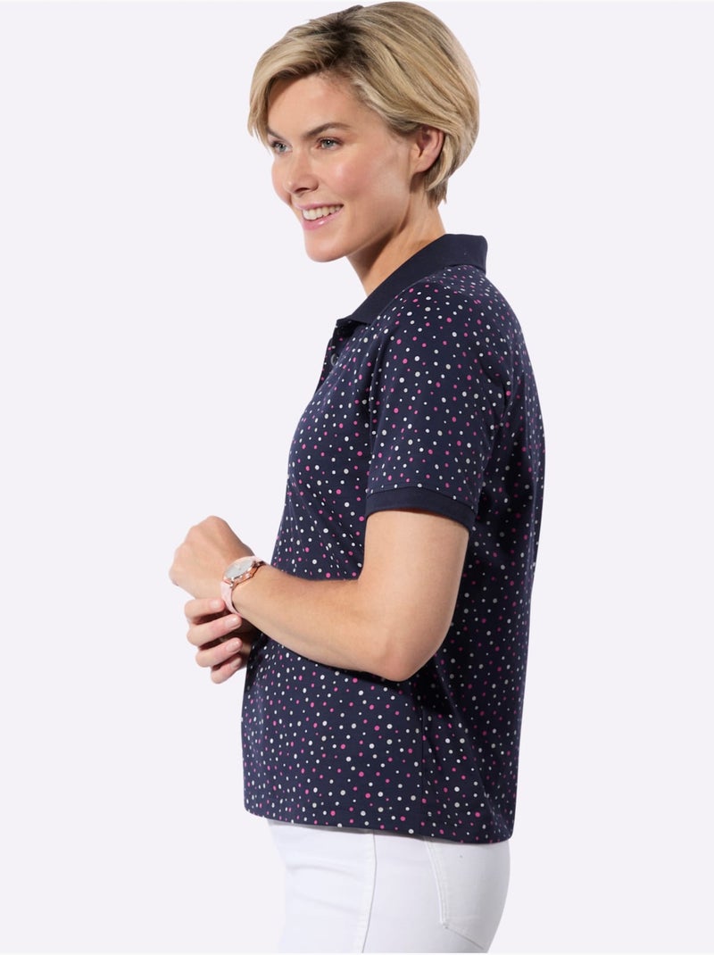 Polo 100% Coton - Taille Standard - Witt Bleu Rose - Kiabi