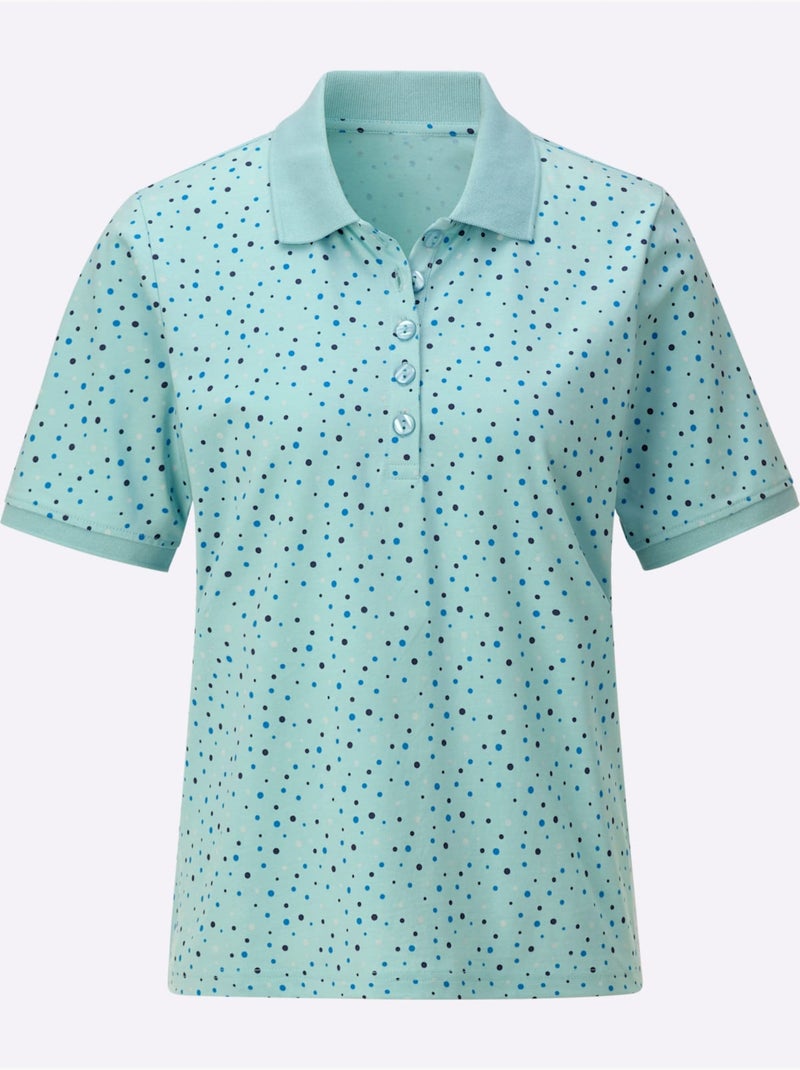 Polo 100% Coton - Taille Standard - Witt Bleu Vert - Kiabi