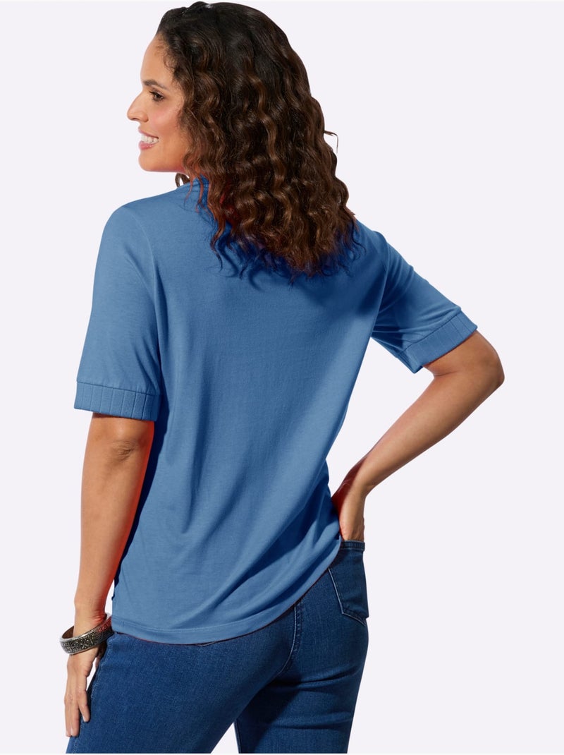 Polo 50% Coton - Taille Standard - Witt Bleu - Kiabi