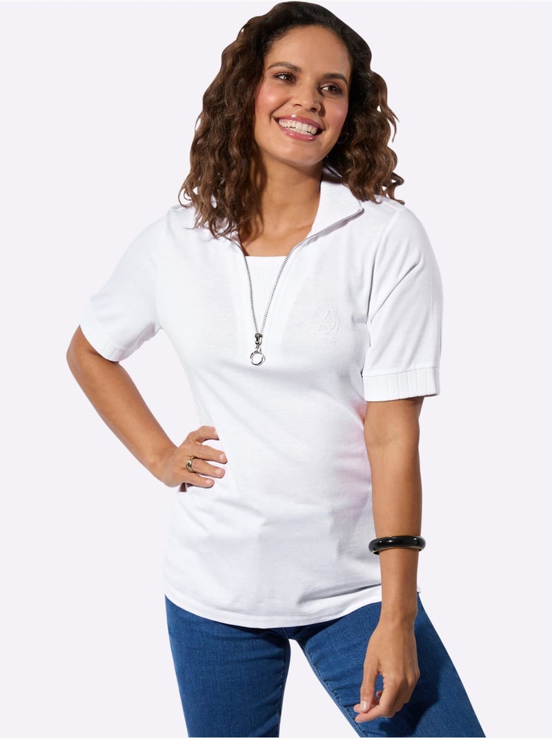 Polo 50% Coton - Taille Standard - Witt Ecru - Kiabi