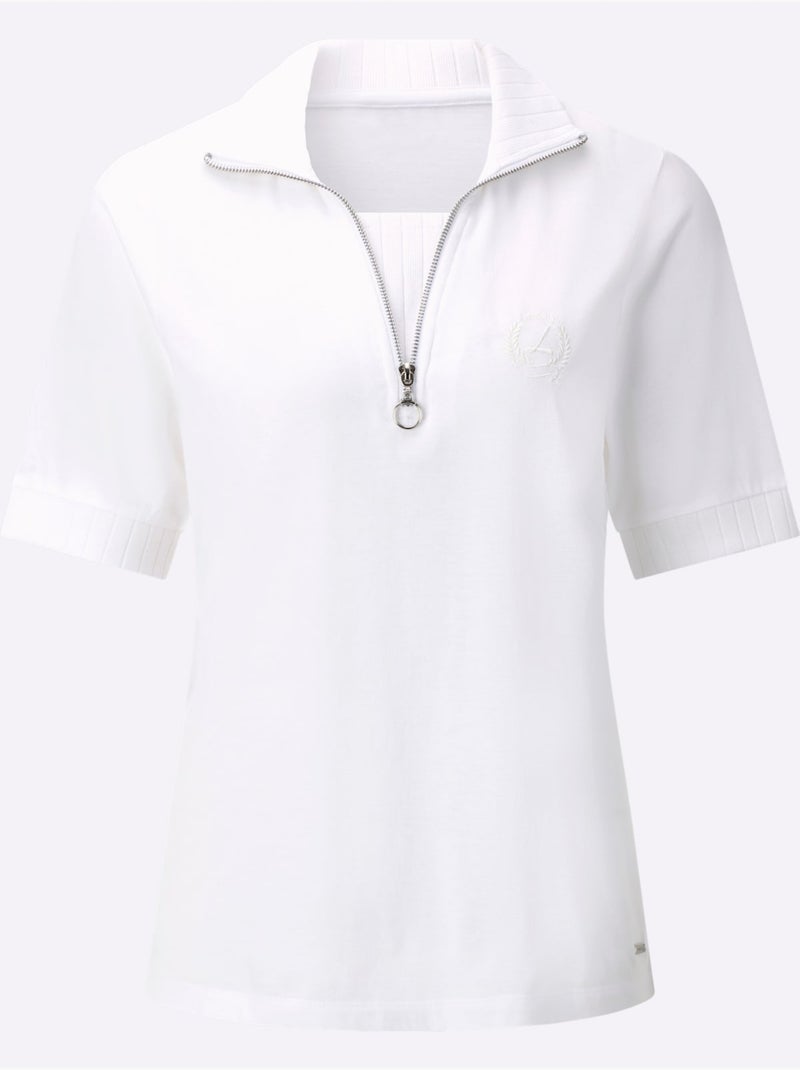 Polo 50% Coton - Taille Standard - Witt Ecru - Kiabi