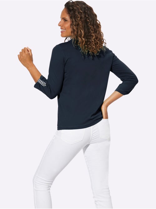 Polo à col boutonné et rayures visibles sur encolure - taille standard - witt - Kiabi