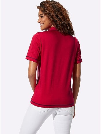 Polo à col et manches courtes avec logo - taille standard - witt