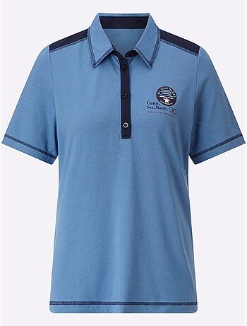 Polo à col et manches courtes avec logo - taille standard - witt