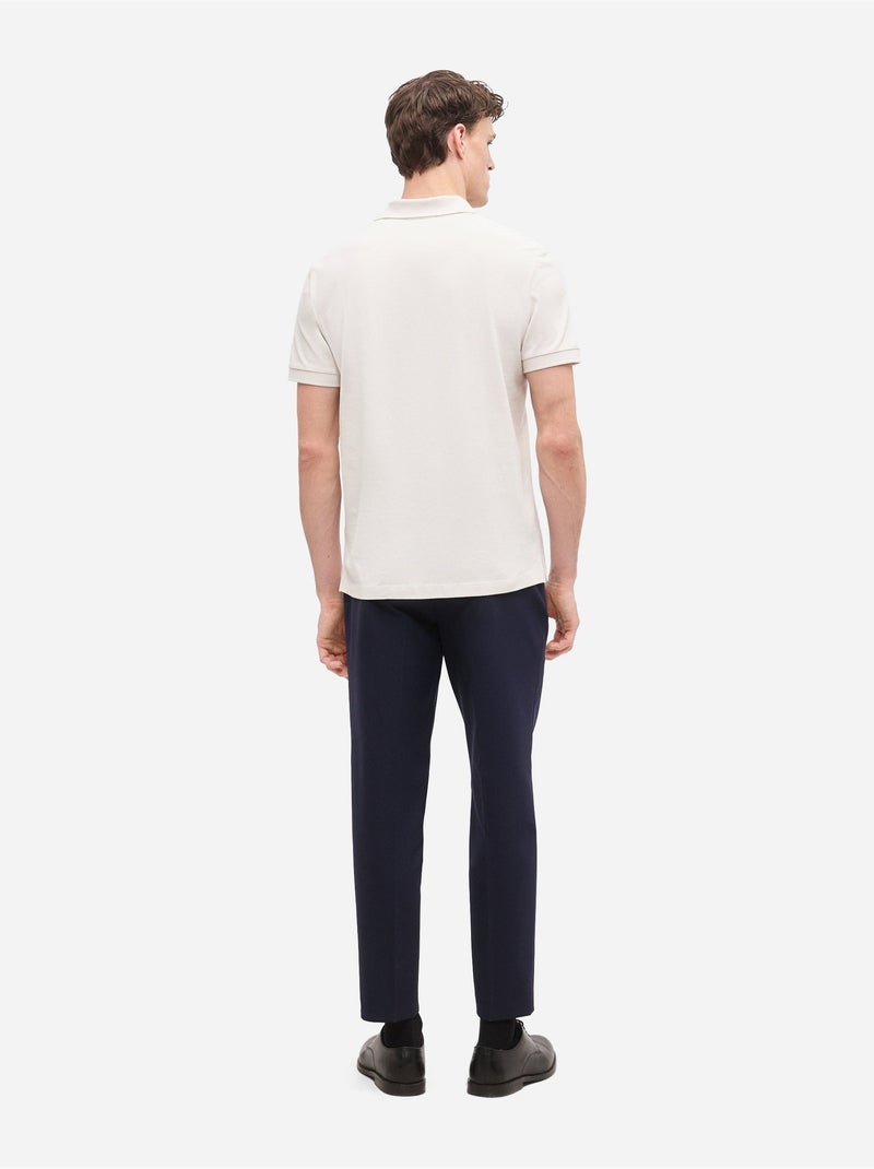 Polo à manches courtes - Calvin Klein Blanc - Kiabi