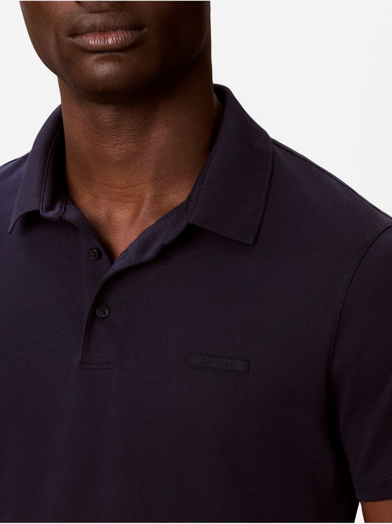 Polo à manches courtes - Calvin Klein Bleu foncé - Kiabi