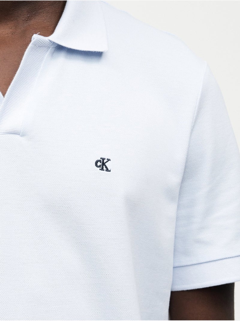 Polo à manches courtes - Calvin Klein Bleu - Kiabi
