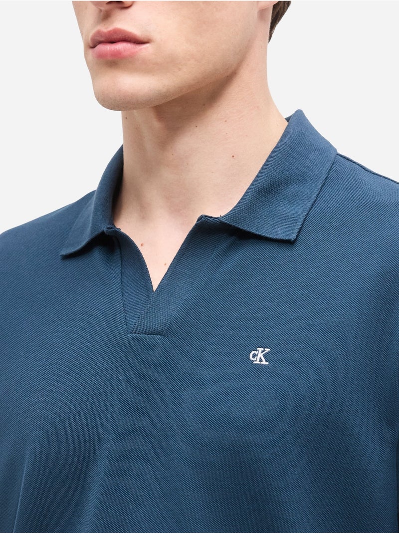 Polo à manches courtes - Calvin Klein Violet - Kiabi