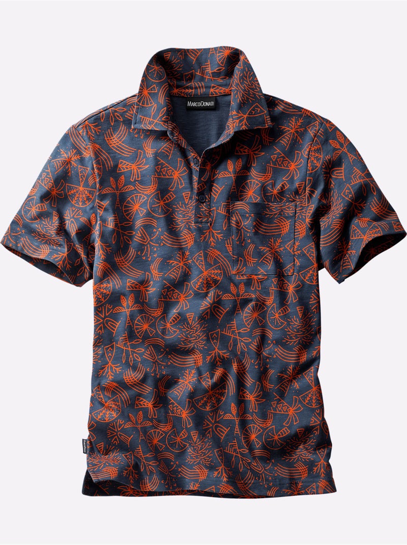 Polo à Manches Courtes - Taille Standard - Witt Bleu Bleu marine - Kiabi