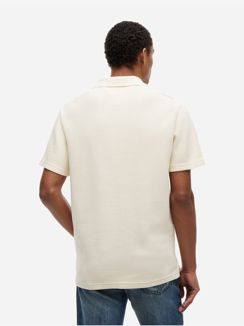 Polo à manches courtes - Tommy jeans Blanc - Kiabi