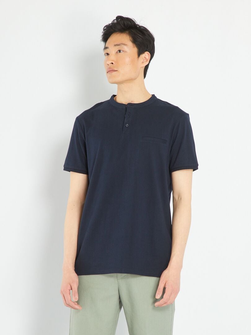 Chemise Homme Bleue à Rayures Verticales Col Classique - PACAP Taille XL