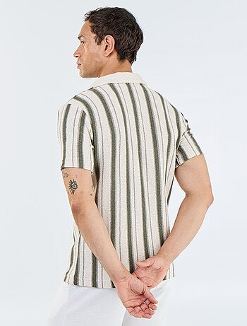 Polo à manches courtes en maille tricot