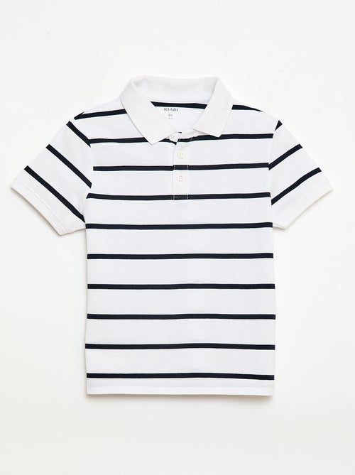 Polo à manches courtes en piqué de coton - Kiabi Polo à manches courtes en piqué de coton - Kiabi