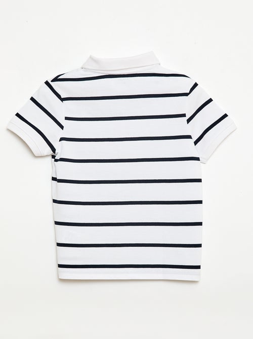 Polo à manches courtes en piqué de coton - Kiabi Polo à manches courtes en piqué de coton - Kiabi