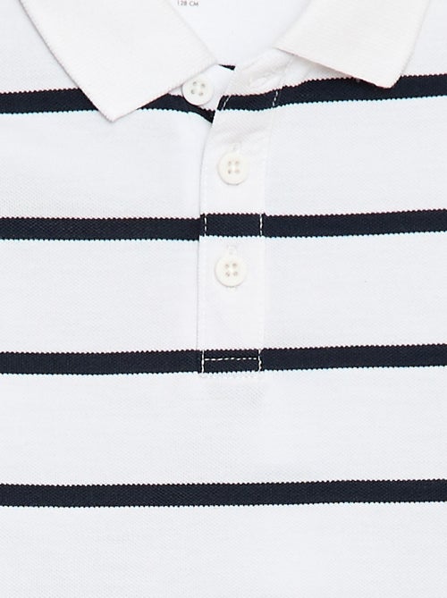 Polo à manches courtes en piqué de coton - Kiabi Polo à manches courtes en piqué de coton - Kiabi