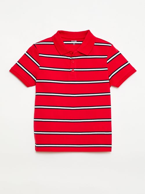 Polo à manches courtes en piqué de coton - Kiabi Polo à manches courtes en piqué de coton - Kiabi