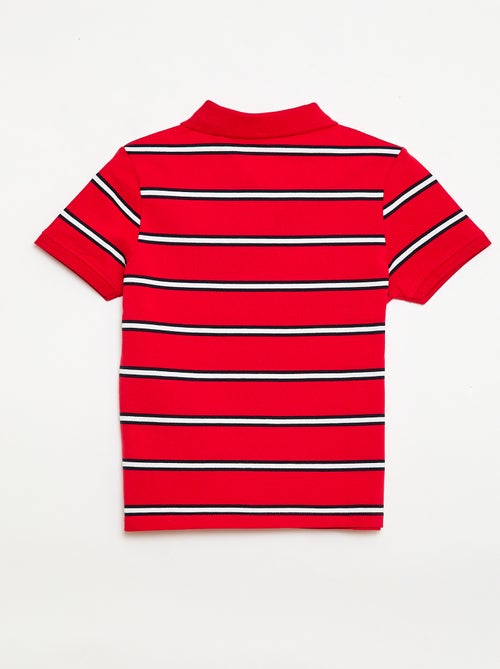 Polo à manches courtes en piqué de coton - Kiabi Polo à manches courtes en piqué de coton - Kiabi