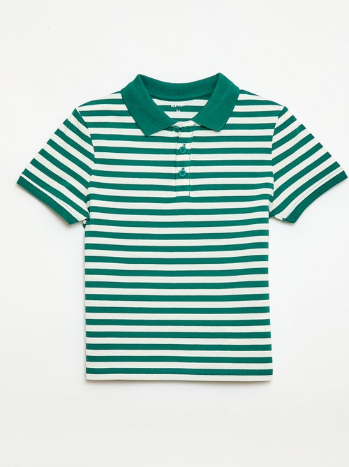 Polo à manches courtes en piqué de coton - Kiabi Polo à manches courtes en piqué de coton - Kiabi