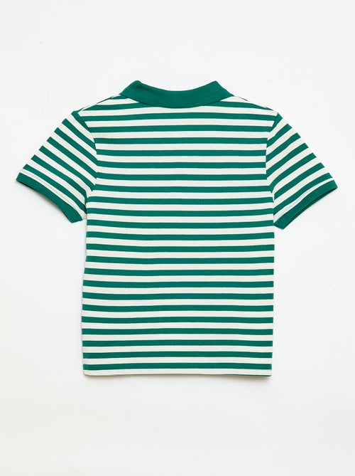 Polo à manches courtes en piqué de coton - Kiabi Polo à manches courtes en piqué de coton - Kiabi