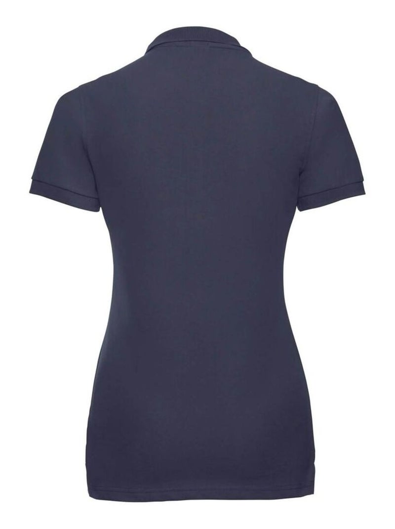 Polo à manches courtes en stretch pour femmes/femmes - russell Bleu marine - Kiabi