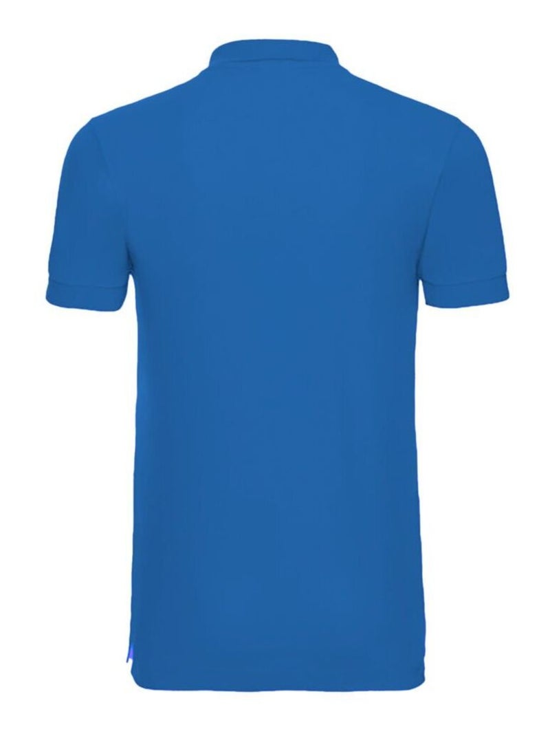 Polo à manches courtes en stretch pour hommes - russell Bleu - Kiabi
