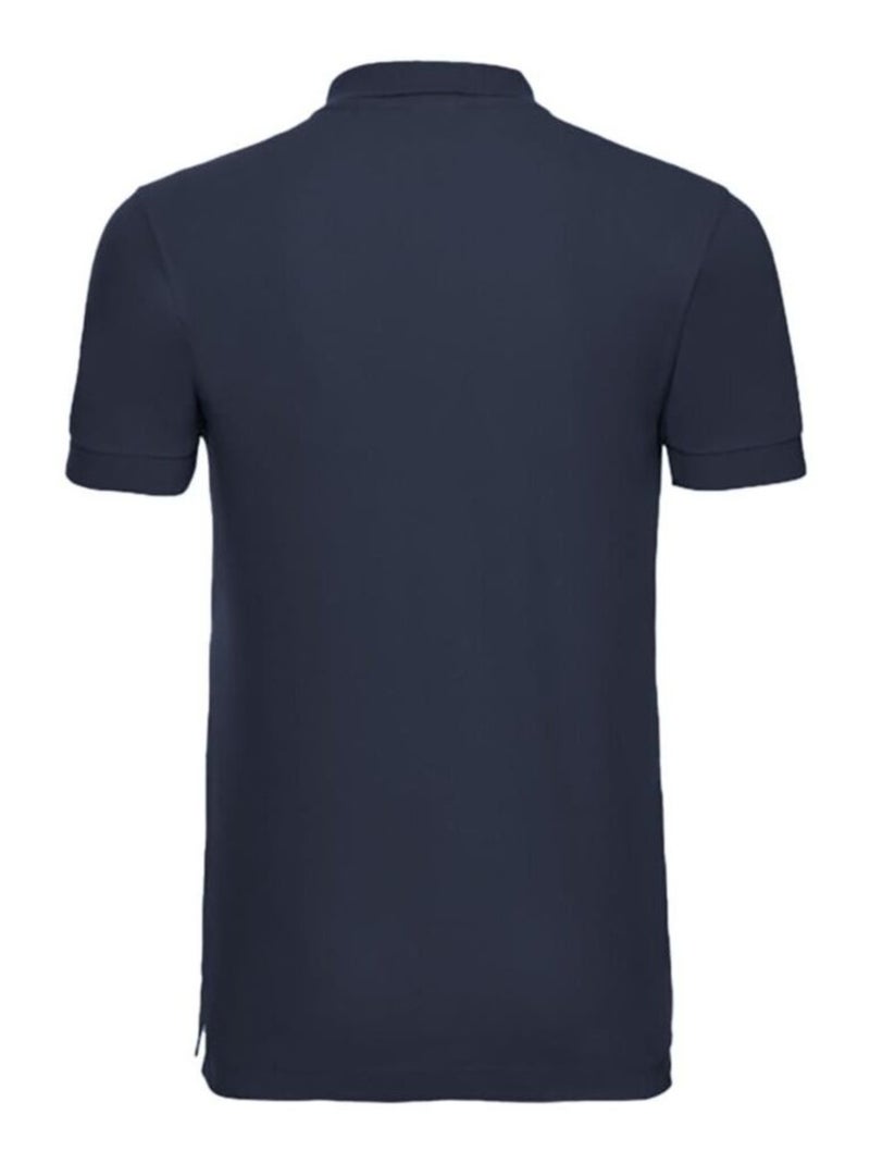 Polo à manches courtes en stretch pour hommes - russell Bleu marine - Kiabi