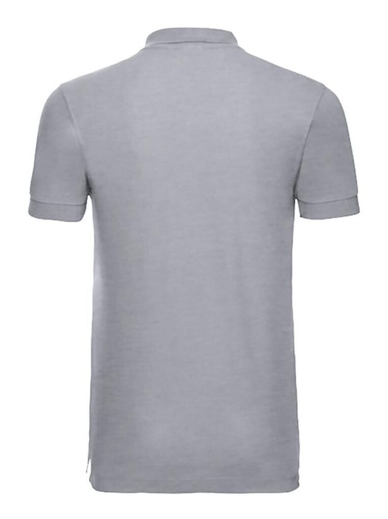 Polo à manches courtes en stretch pour hommes - russell Gris - Kiabi
