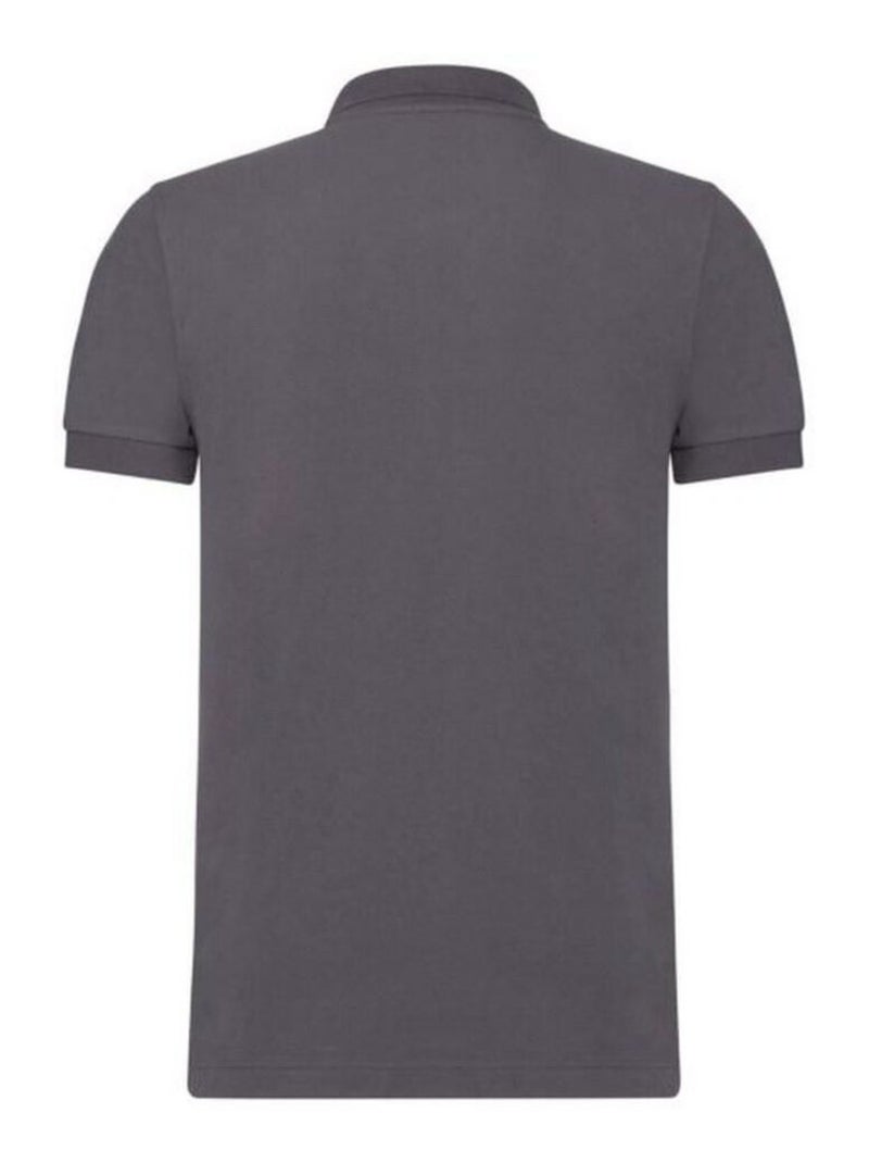 Polo à manches courtes en stretch pour hommes - russell Gris foncé - Kiabi