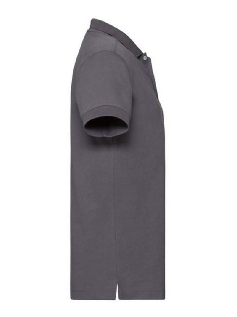 Polo à manches courtes en stretch pour hommes - russell Gris foncé - Kiabi