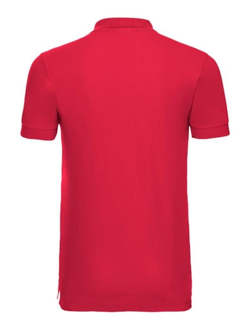 Polo à manches courtes en stretch pour hommes - russell Rouge - Kiabi