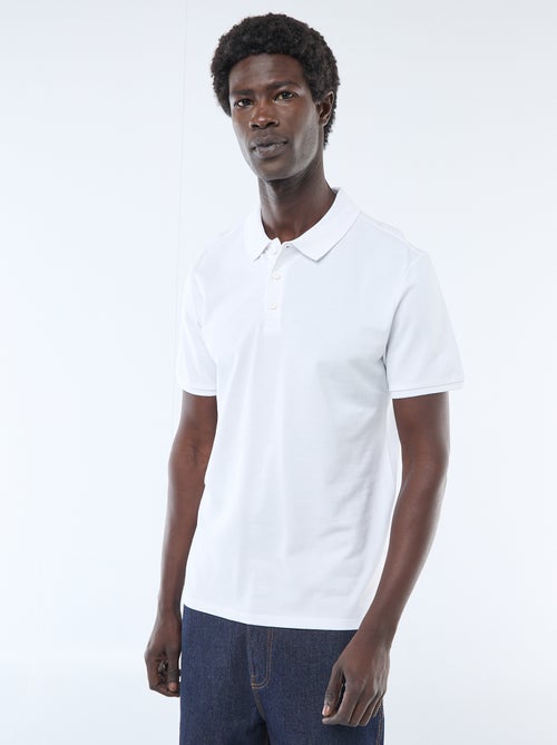 Polo à manches courtes homme en maille piquée uni - Kiabi Polo à manches courtes homme en maille piquée uni - Kiabi