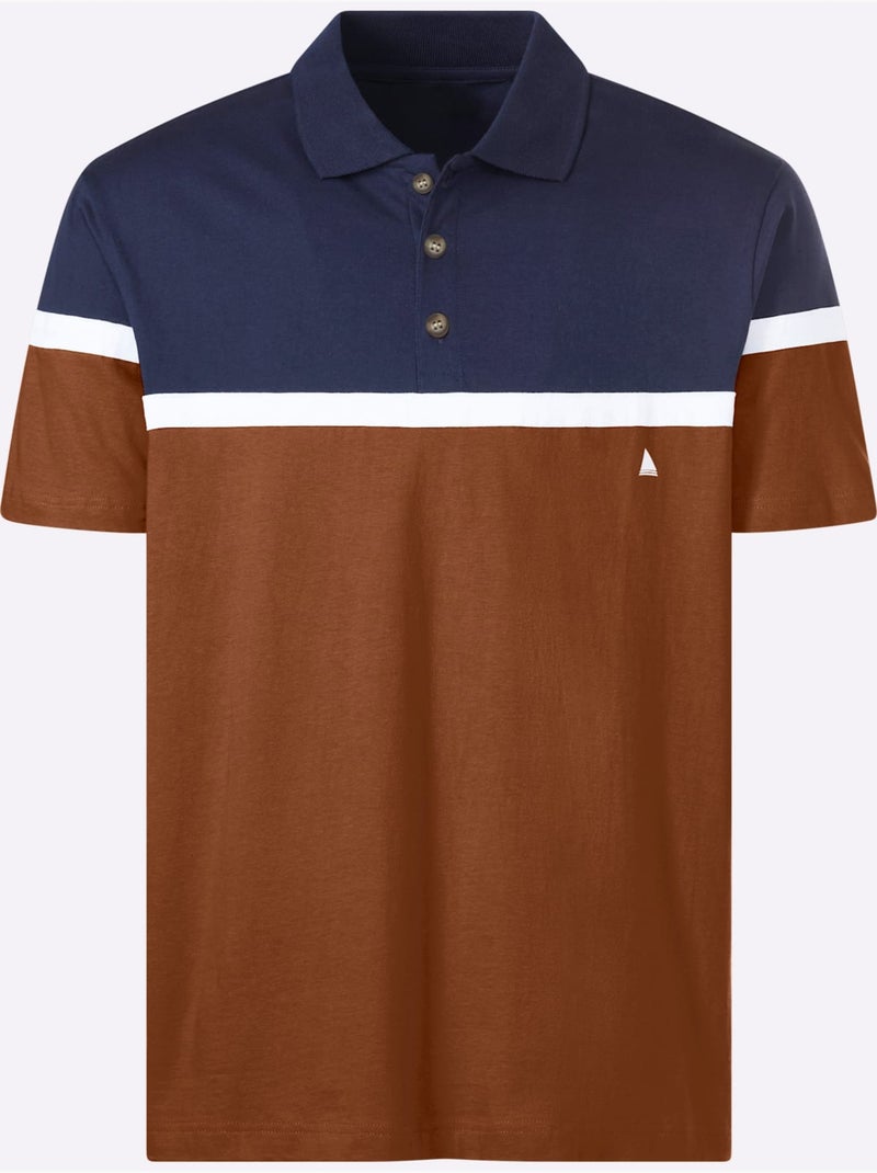 Polo à Manches Courtes Jersey Fin - Taille Standard - Witt Bleu marine - Kiabi