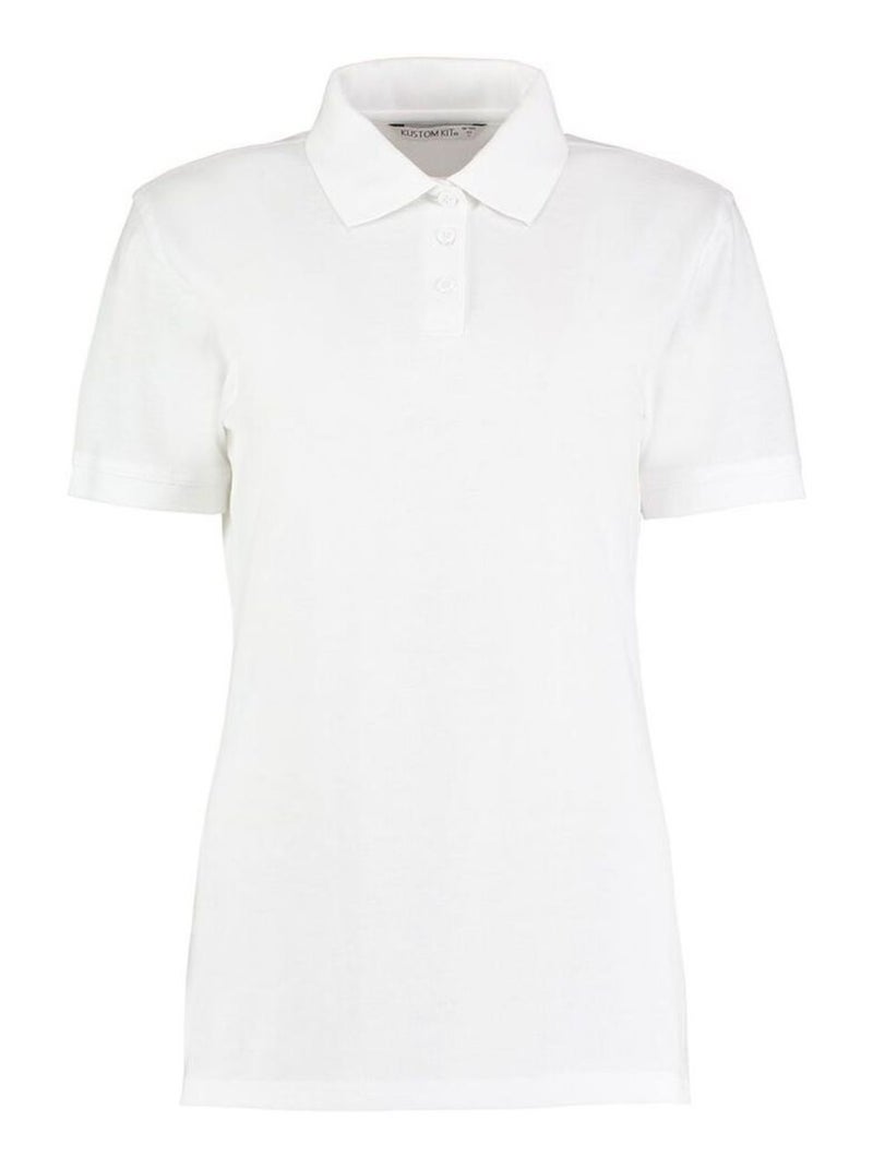 Polo à manches courtes Kustom KÇa Klassic SLà-Hauterwash pour femme Blanc - Kiabi