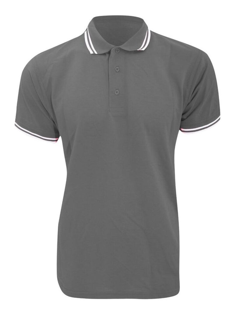 Polo à manches courtes Kustom KÇa pour homme Gris moyen - Kiabi