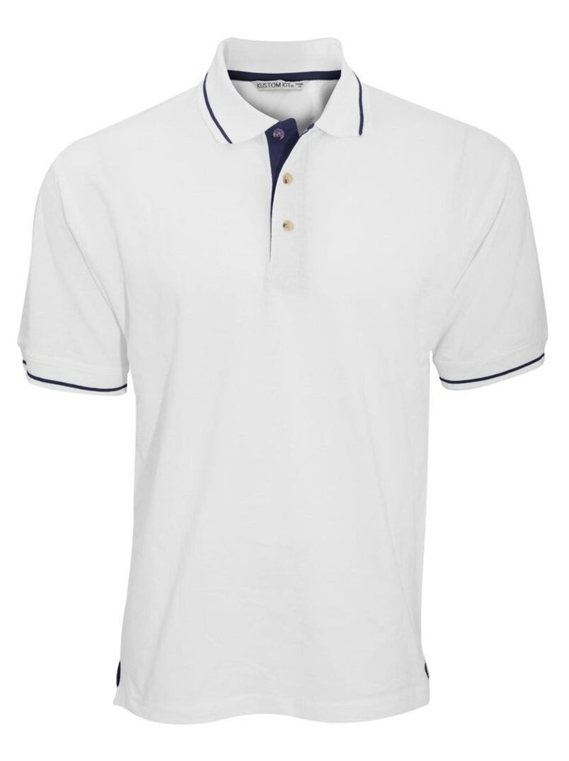 Polo à manches courtes Kustom KÇa St. Mellion pour homme Blanc Bleu - Kiabi