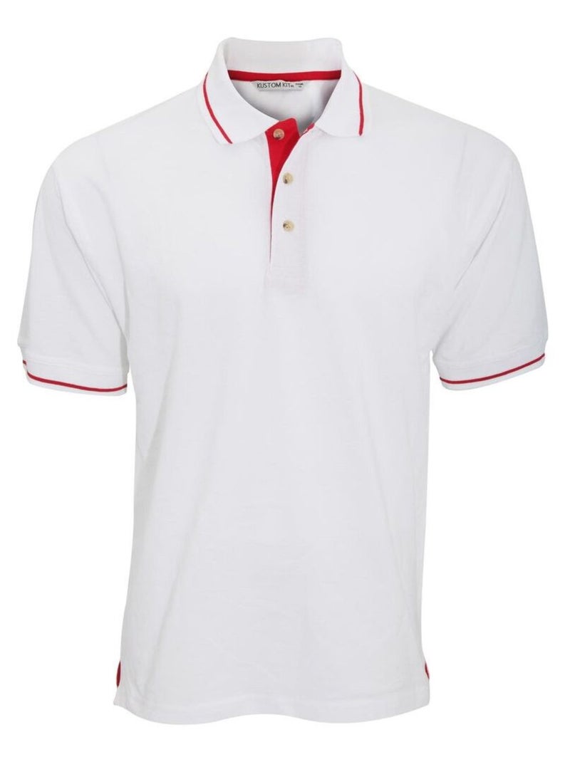 Polo à manches courtes Kustom KÇa St. Mellion pour homme Blanc Rouge - Kiabi