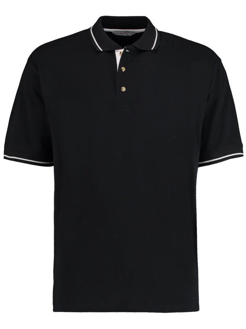 Polo à manches courtes Kustom KÇa St. Mellion pour homme Noir Blanc - Kiabi