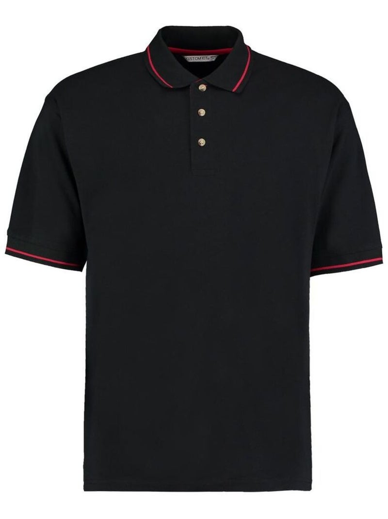 Polo à manches courtes Kustom KÇa St. Mellion pour homme Noir Rouge - Kiabi