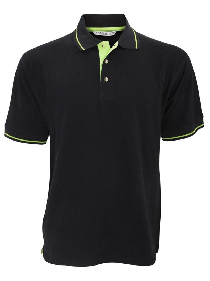 Polo à manches courtes Kustom KÇa St. Mellion pour homme Noir Vert - Kiabi