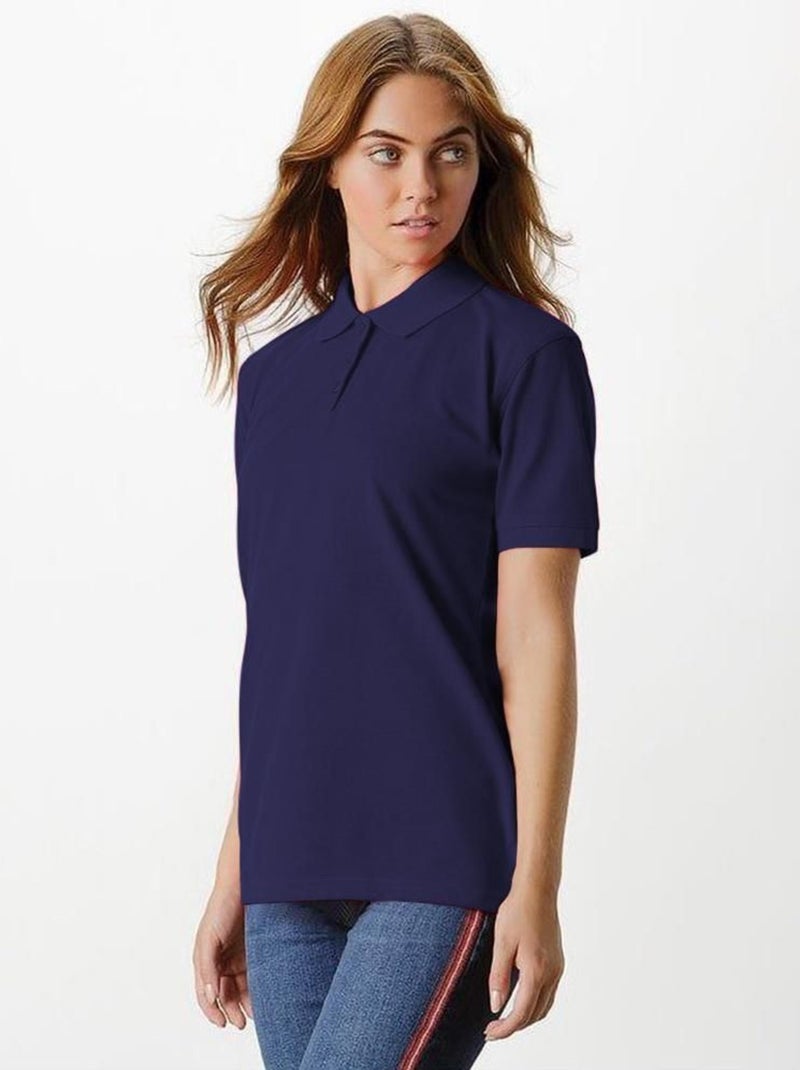 Polo à manches courtes Kustom Kit Klassic Superwash pour femme Bleu marine - Kiabi