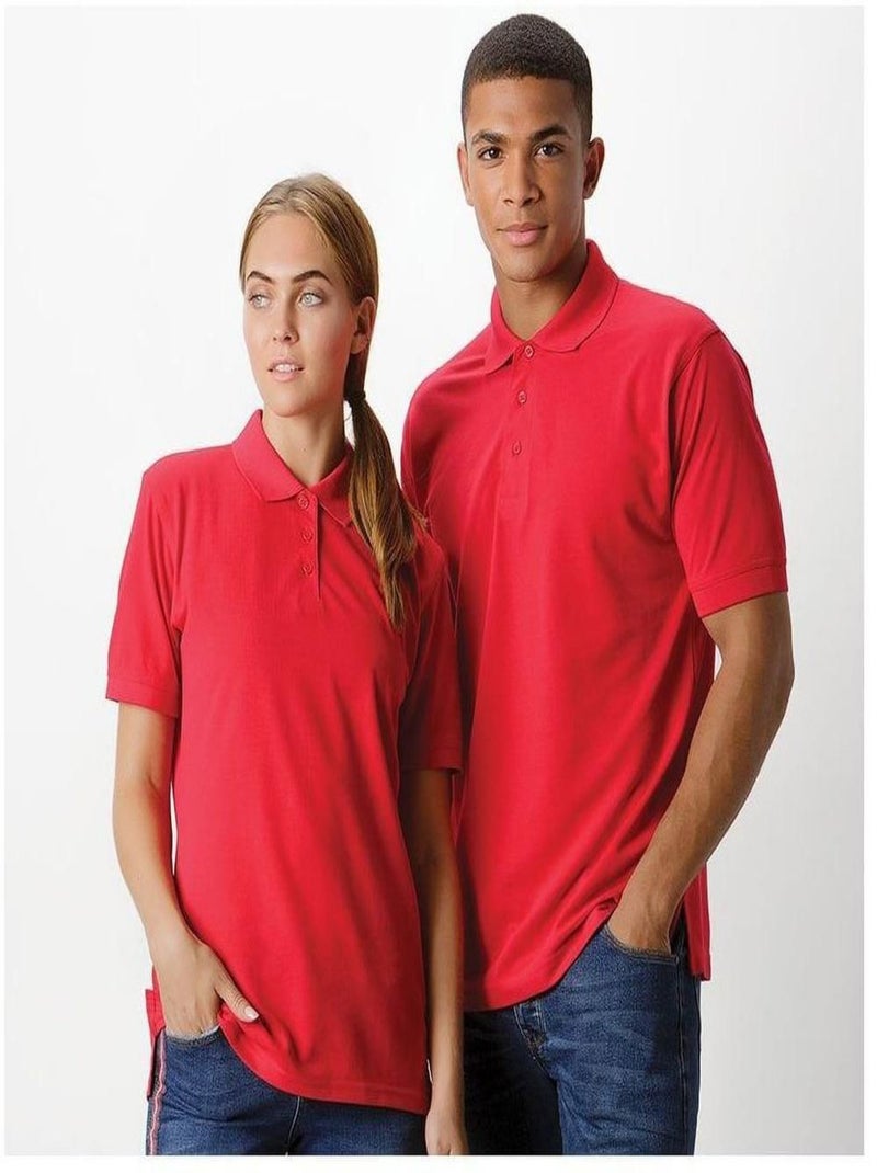 Polo à manches courtes Kustom Kit Klassic Superwash pour femme Rouge - Kiabi