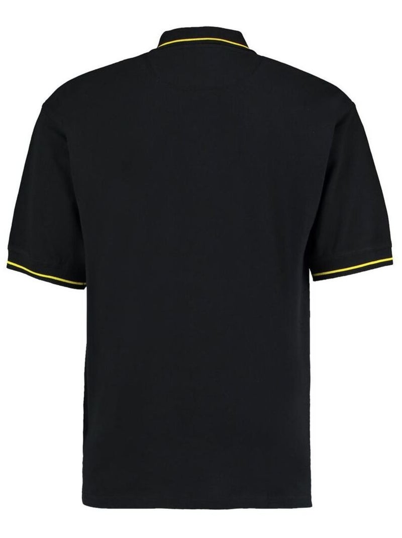 Polo à manches courtes Kustom Kit St. Mellion pour homme Noir Jaune - Kiabi