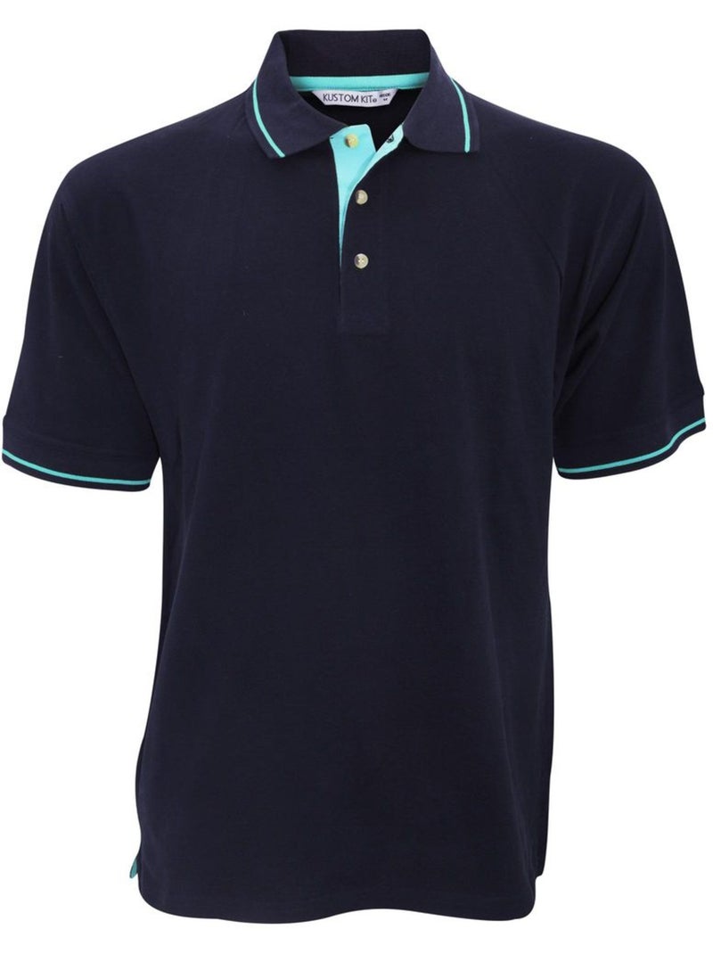 Polo à manches courtes st. Mellion pour homme - kustom kit Bleu marine - Kiabi
