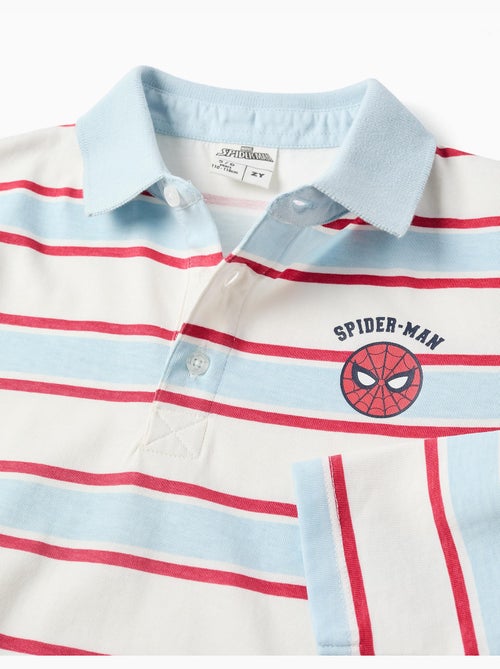 Polo à manches longues à rayures spider-man - Kiabi Polo à manches longues à rayures spider-man - Kiabi